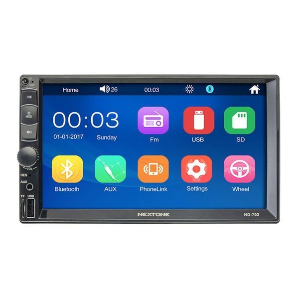 Автомобільна мультимедійна система Nextone MD-703 2DIN з дисплеєм 7", Bluetooth, USB 10261 фото