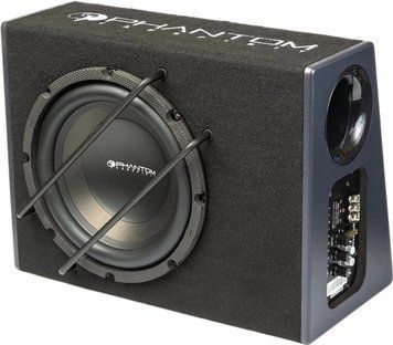 Активний автомобільний сабвуфер Phantom GB-252BPA 10" 200 Вт RMS, 450 Вт Max, фазоінвертор, 4 Ом 84499 фото